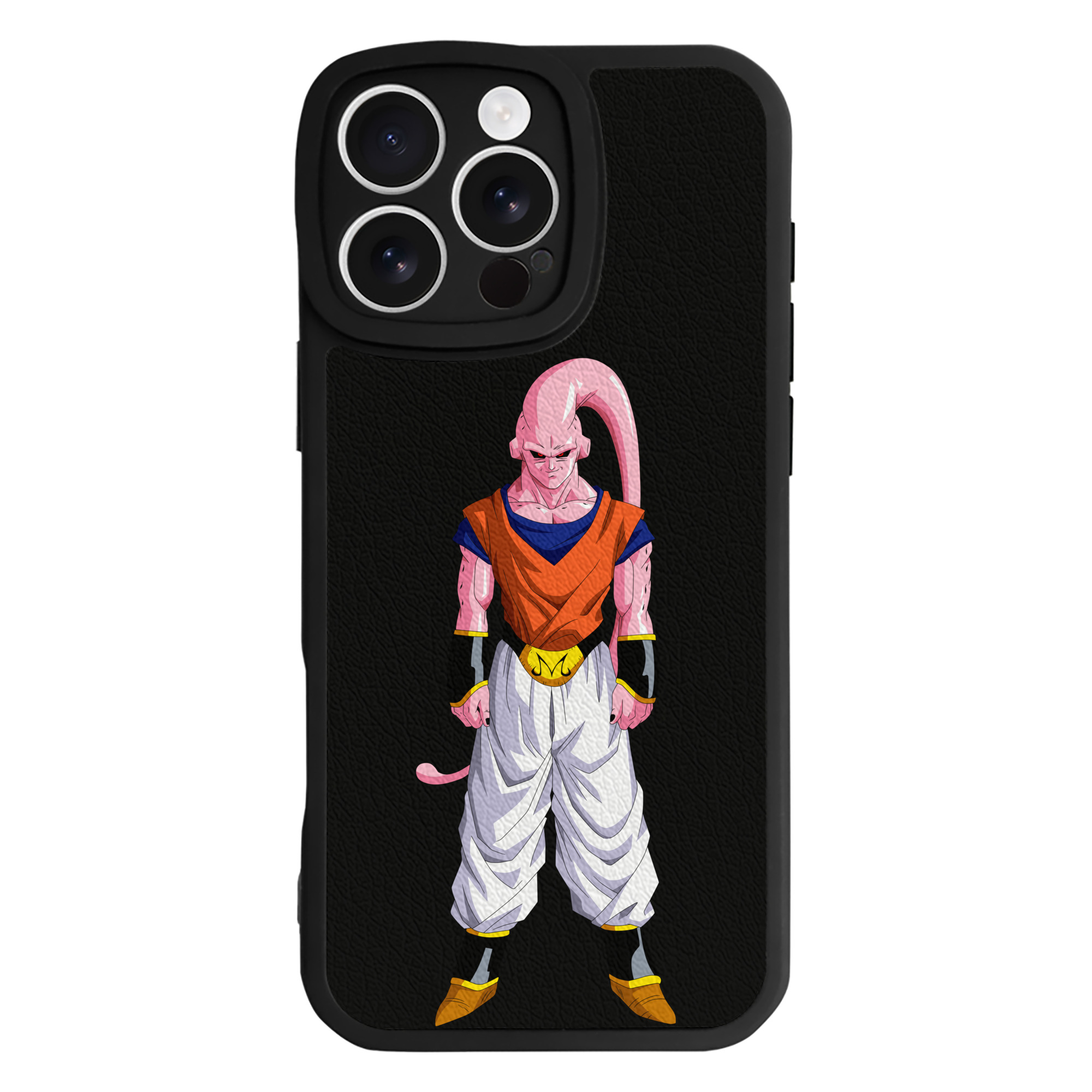 （画像用） ドラゴンボール 魔人ブウ DRAGON BALL Majin Buu 【iPhone 16シリーズ対応】シリコンスマホケース（レザー調） 材質：シリコン